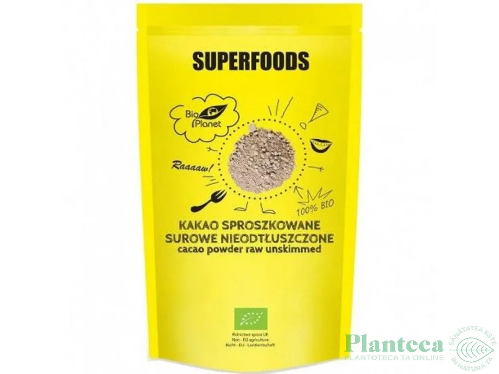 Cacao pulbere raw bio 150g - BIO PLANET