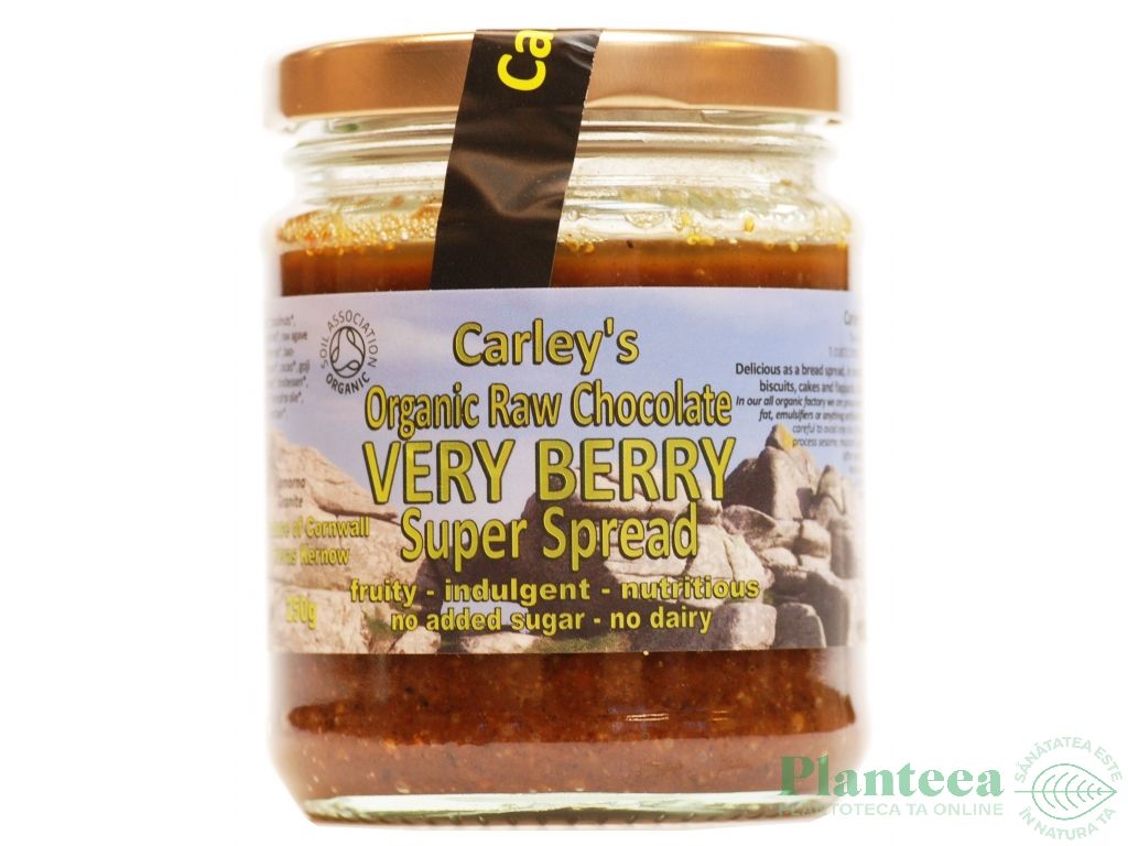 Crema desert ciocolata superfructe raw eco 250g - CARLEY`S