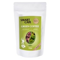 Cafea verde macinata decofeinizata cu hibiscus ecoeco 200g - DRAGON SUPERFOODS