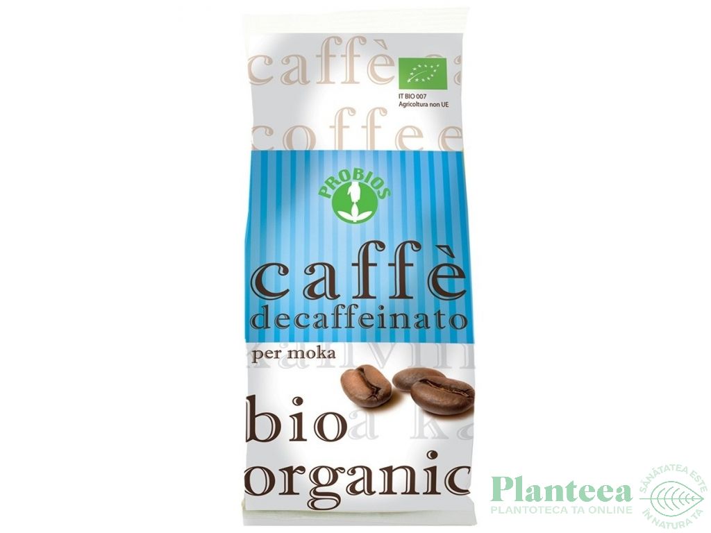 Cafea macinata arabica decofeinizata eco 250g - PROBIOS