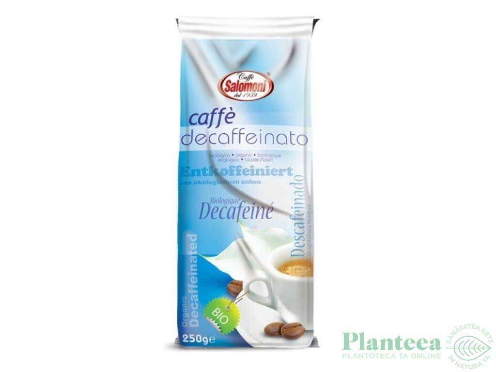 Cafea macinata arabica decofeinizata eco 250g - SALOMONI