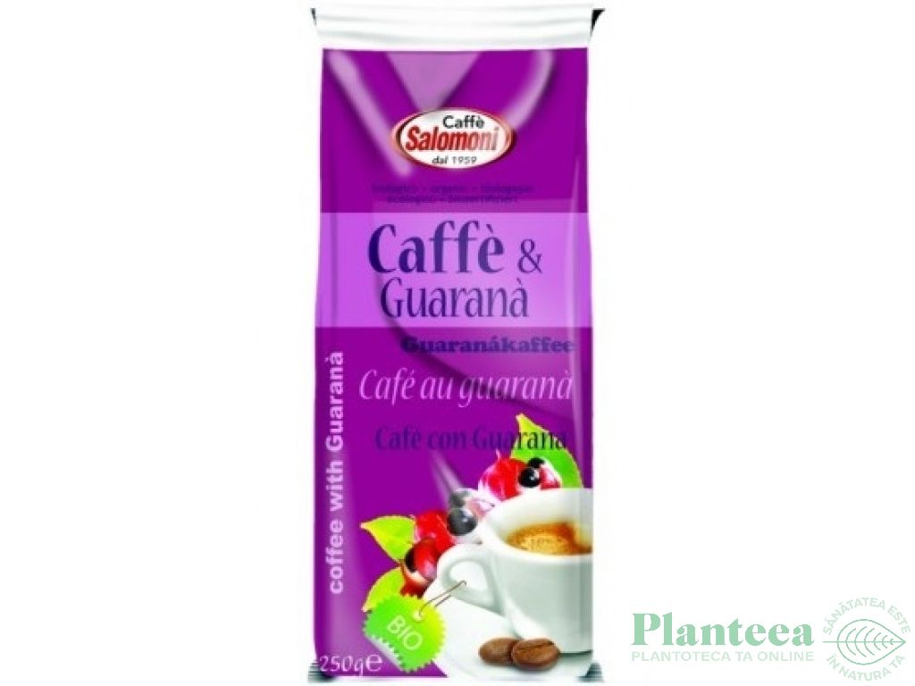 Cafea macinata cu guarana eco 250g - SALOMONI