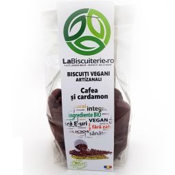 Biscuiti vegani cafea fara zahar 140g - BISCUITERIE