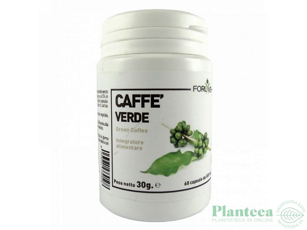 Cafea verde 500mg 60cps - FORLIVE