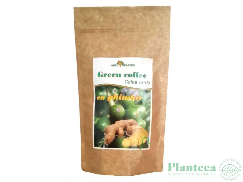 Cafea verde macinata cu ghimbir 150g - ADIO GRASIME