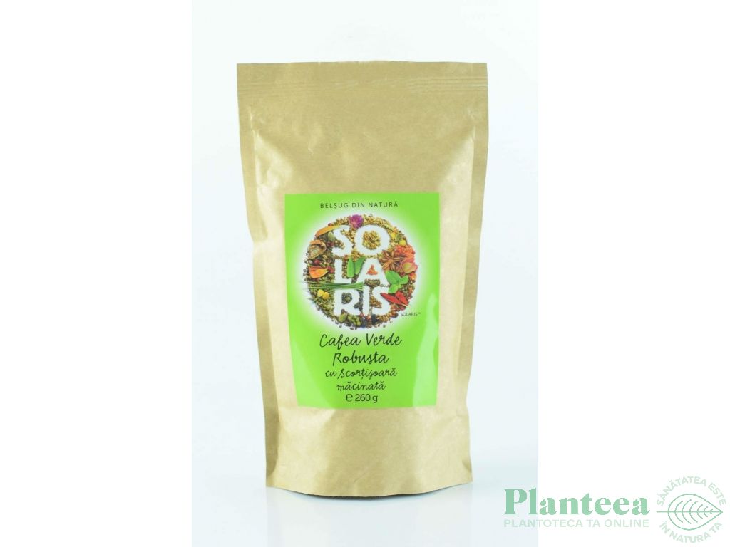 Cafea verde robusta macinata cu scortisoara 260g - SOLARIS