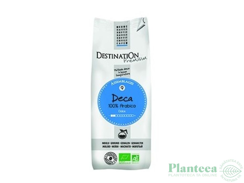 Cafea macinata arabica nr9 decofeinizata Deca eco 250g - DESTINATION