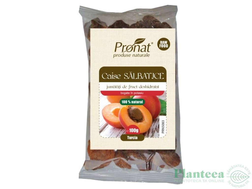 Caise salbatice uscate nesulfurate eco 100g - PRONAT