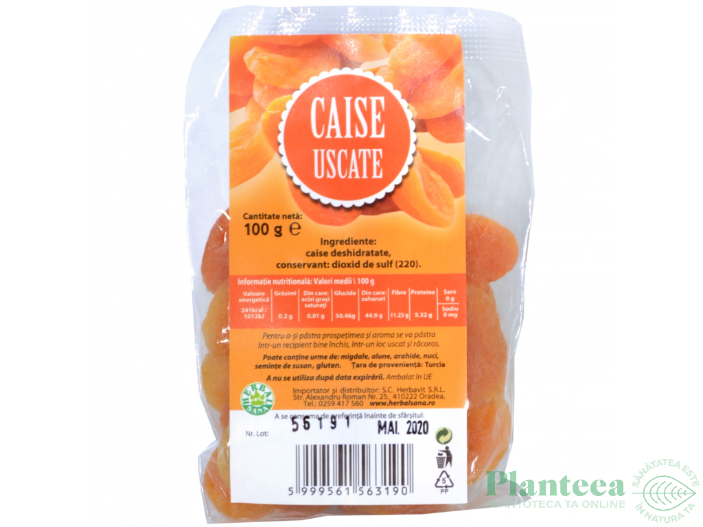Caise uscate 100g - HERBAL SANA