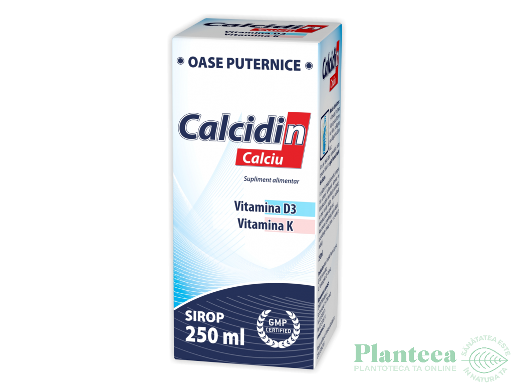 Sirop Calcidin calciu D3 K 250ml - NATUR PRODUKT