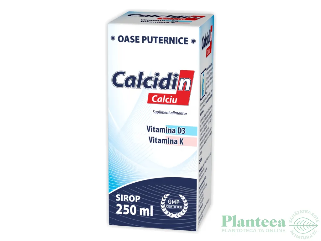 Sirop Calcidin calciu D3 K 250ml - NATUR PRODUKT