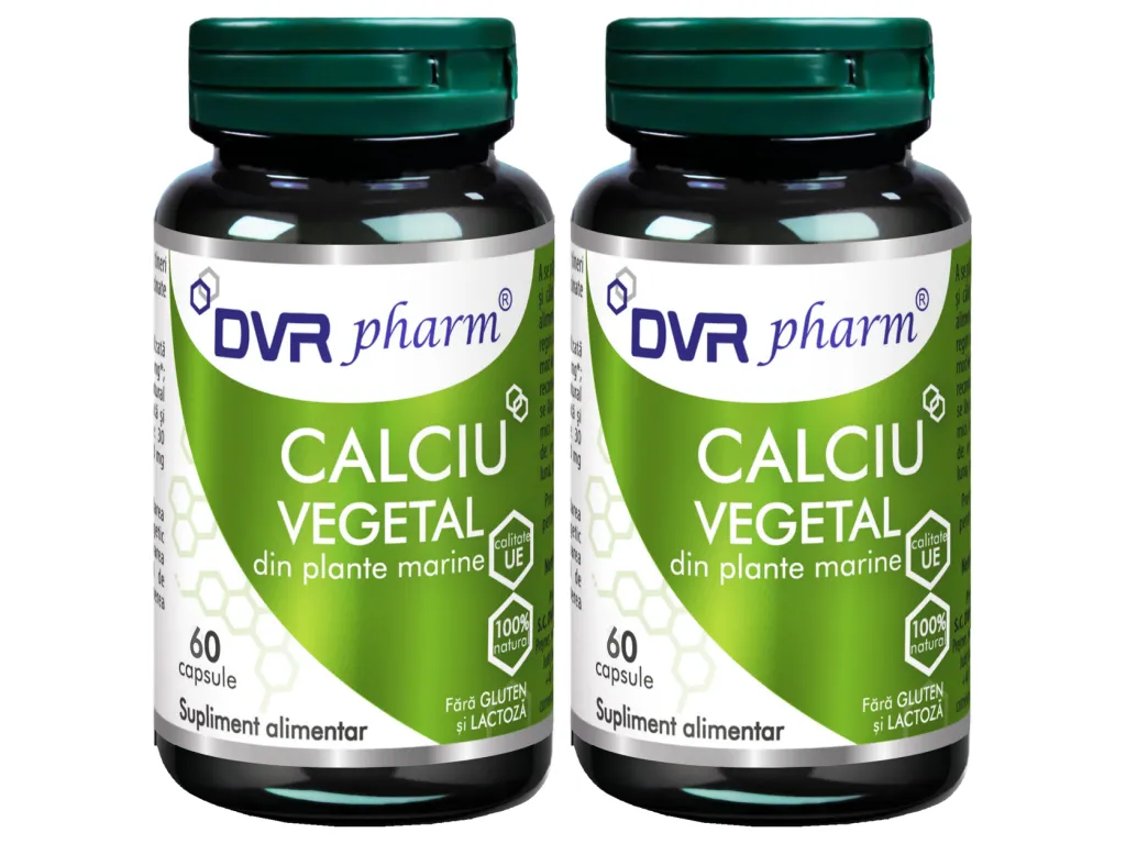 Set Calciu vegetal 2x60cps - DVR PHARM