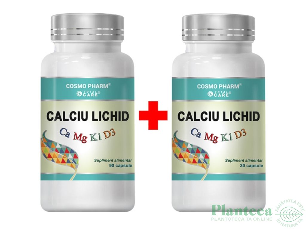 Pachet Calciu lichid 90+30cps - COSMO PHARM