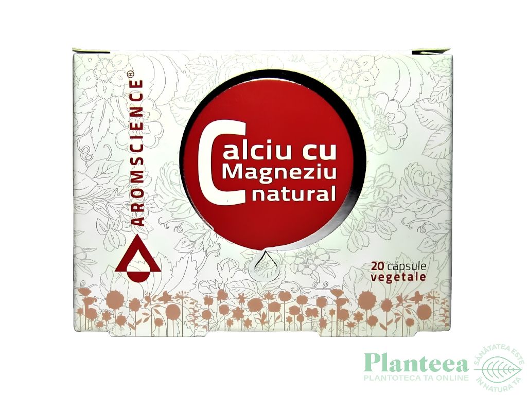 Calciu magneziu natural 20cps - AROM SCIENCE