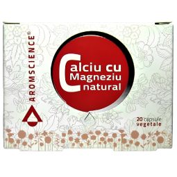 Calciu magneziu natural 20cps - AROM SCIENCE