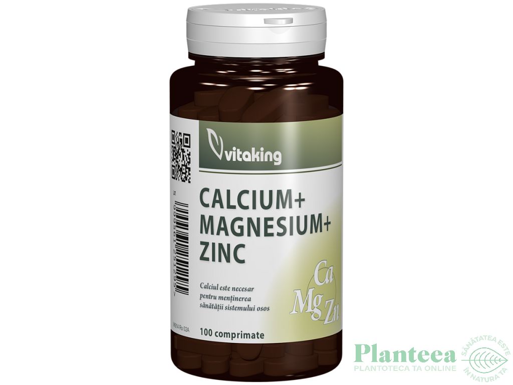 Calciu magneziu zinc 100cp - VITAKING