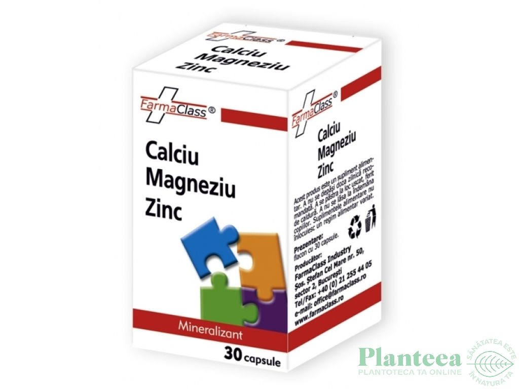 Calciu Mg Zn 30cps - FARMACLASS