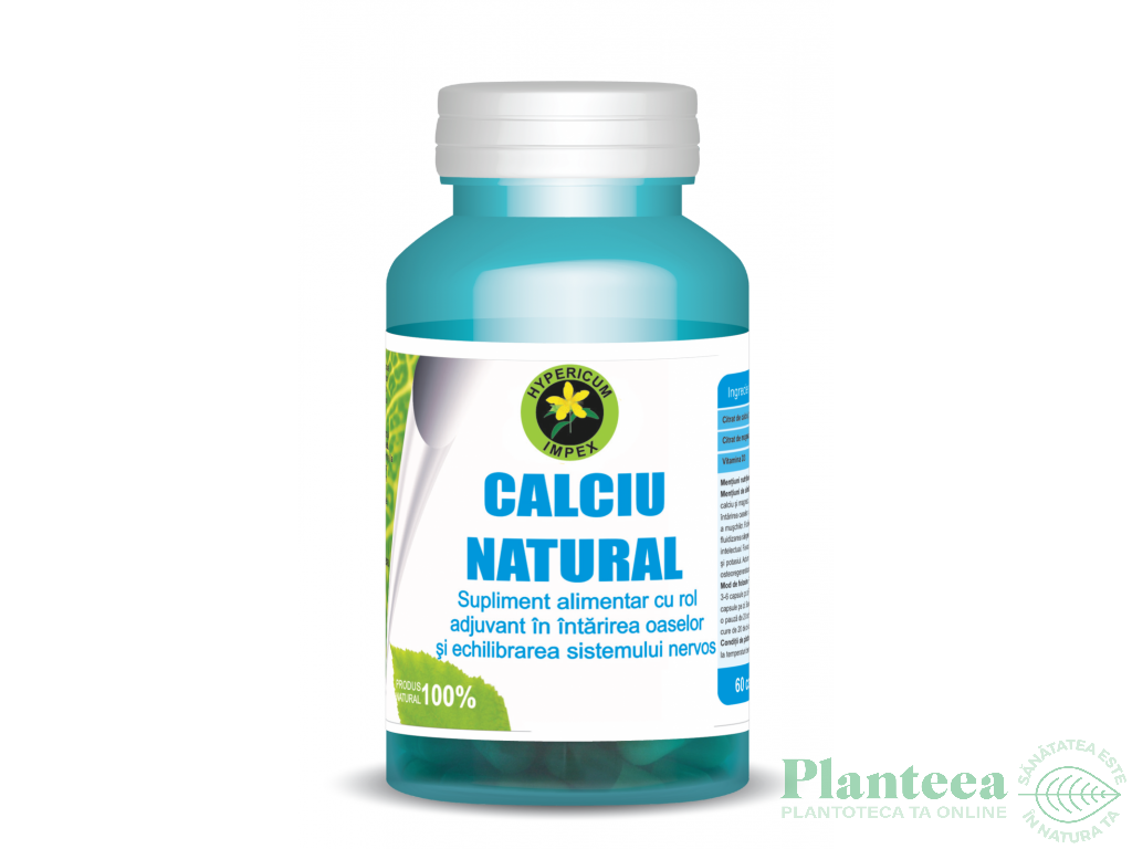 Calciu natural 60cps - HYPERICUM PLANT