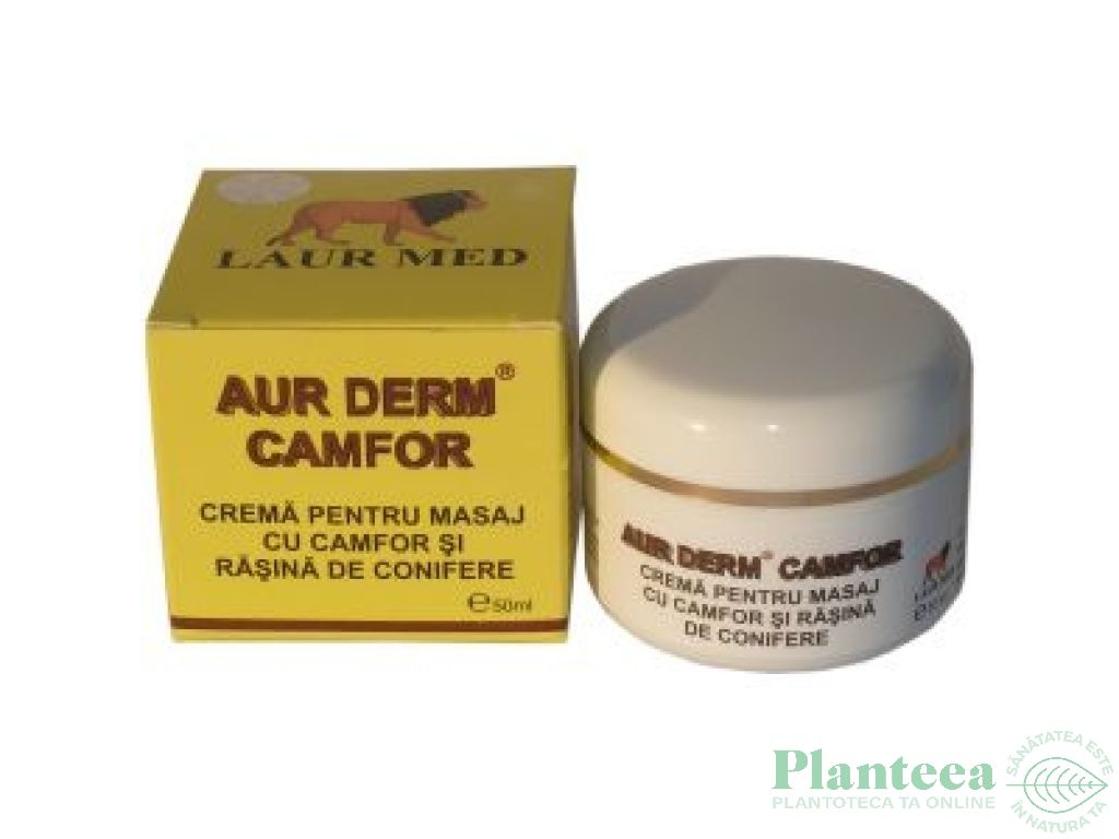 Crema masaj camfor rasina conifere Aur Derm 50ml - LAUR MED