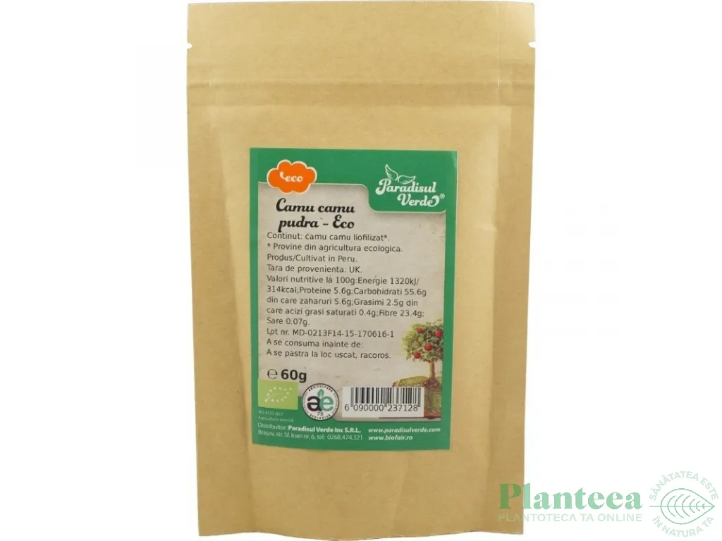 Pulbere camu camu ET eco 60g - PARADISUL VERDE