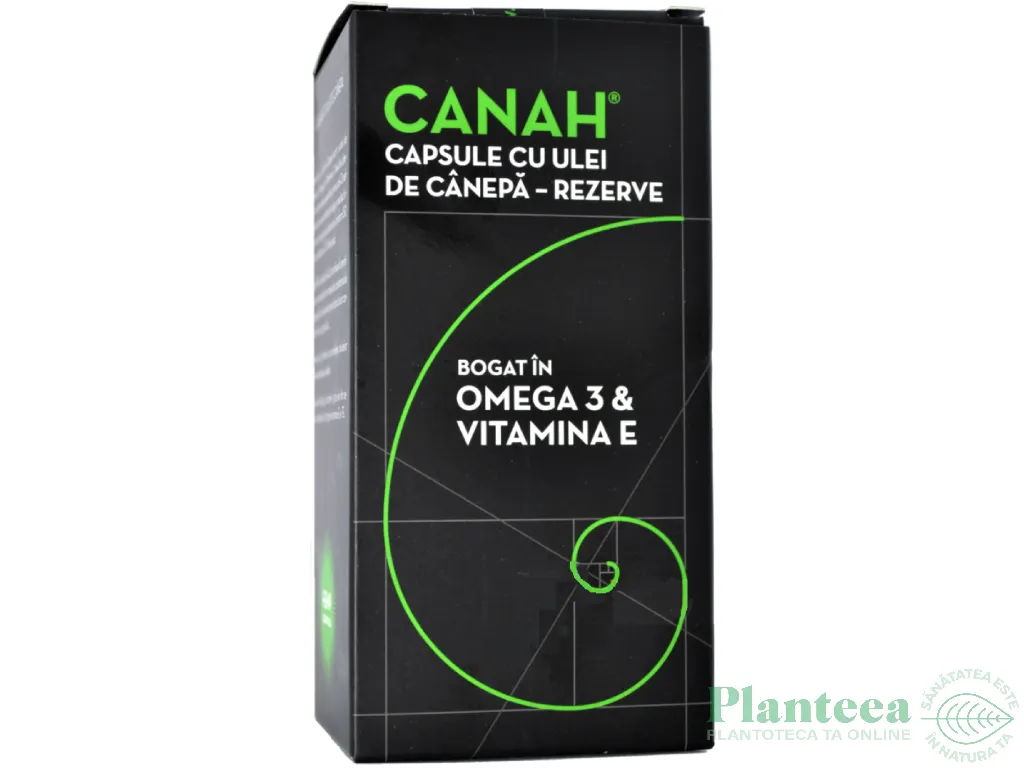Capsule ulei canepa 1000mg rezerva eco 90cps - CANAH