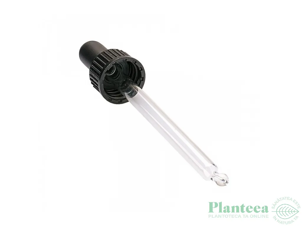 Capac cu pipeta sticla pt sticlute DIN18 100ml 1b - ELLEMENTAL