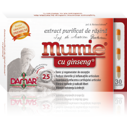 Mumie extract purificat rasina ginseng 30cps - DAMAR