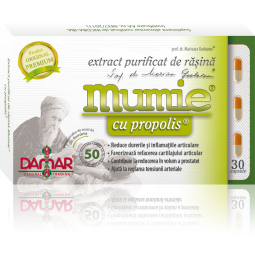 Mumie extract purificat rasina propolis 30cps - DAMAR