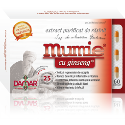 Mumie extract purificat rasina ginseng 60cps - DAMAR