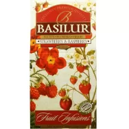 Ceai Fruit Infusions capsuni zmeura refill 100g - BASILUR