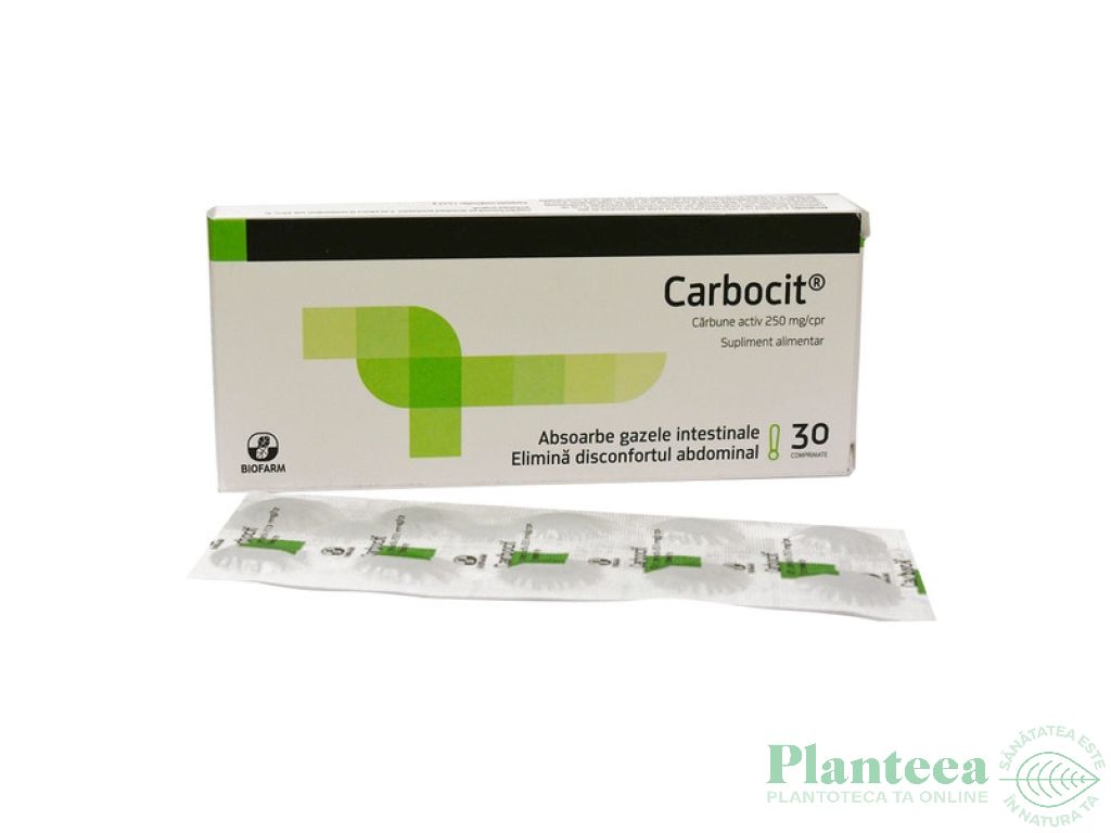 Carbocit [carbune activ medicinal] 250mg 30cp - BIOFARM