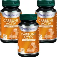 Set Carbune activ 300mg 3x30cps - DVR PHARM