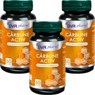 Set Carbune activ 300mg 3x60cps - DVR PHARM