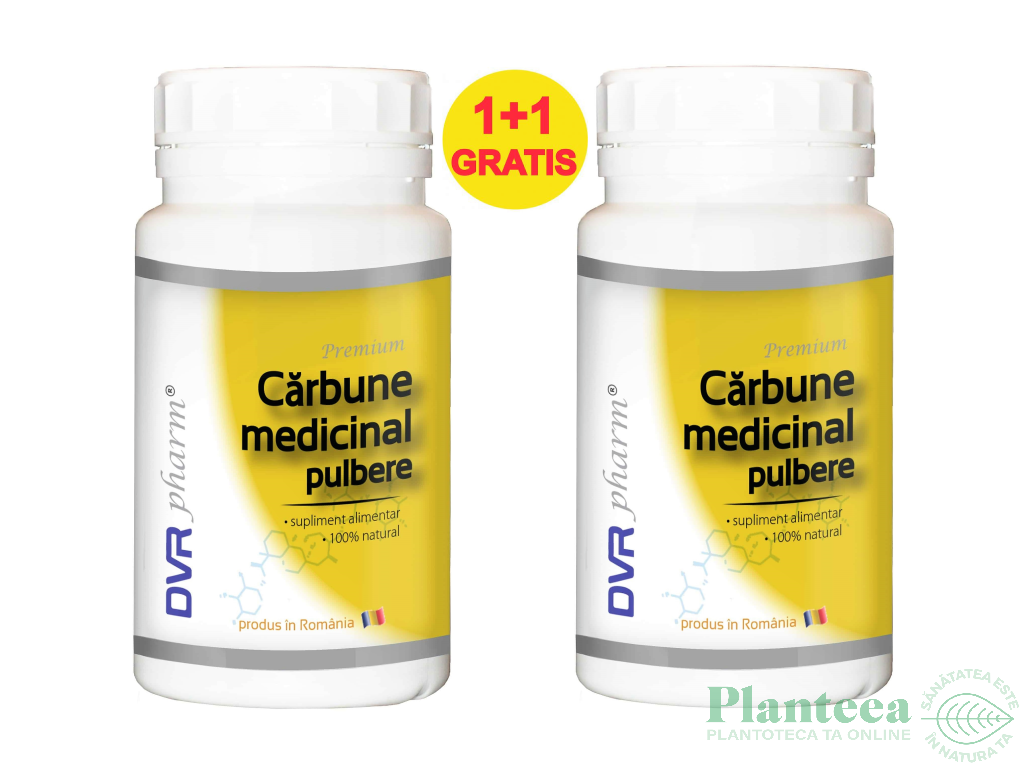 Pachet Carbune medicinal pulbere 2x200g - DVR PHARM