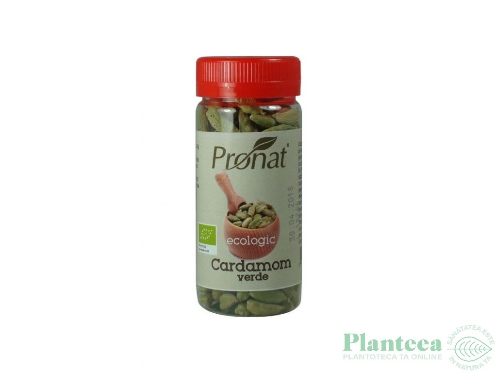 Condiment cardamom verde intreg eco 40g - PRONAT