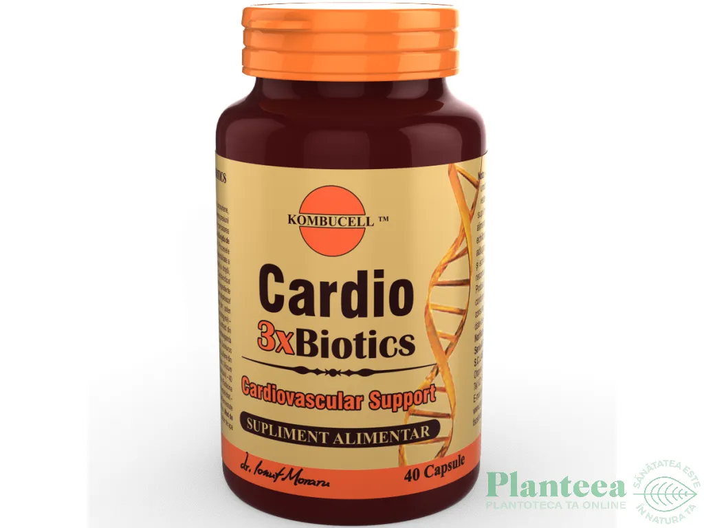 Cardio 3xbiotics 40cps - KOMBUCELL