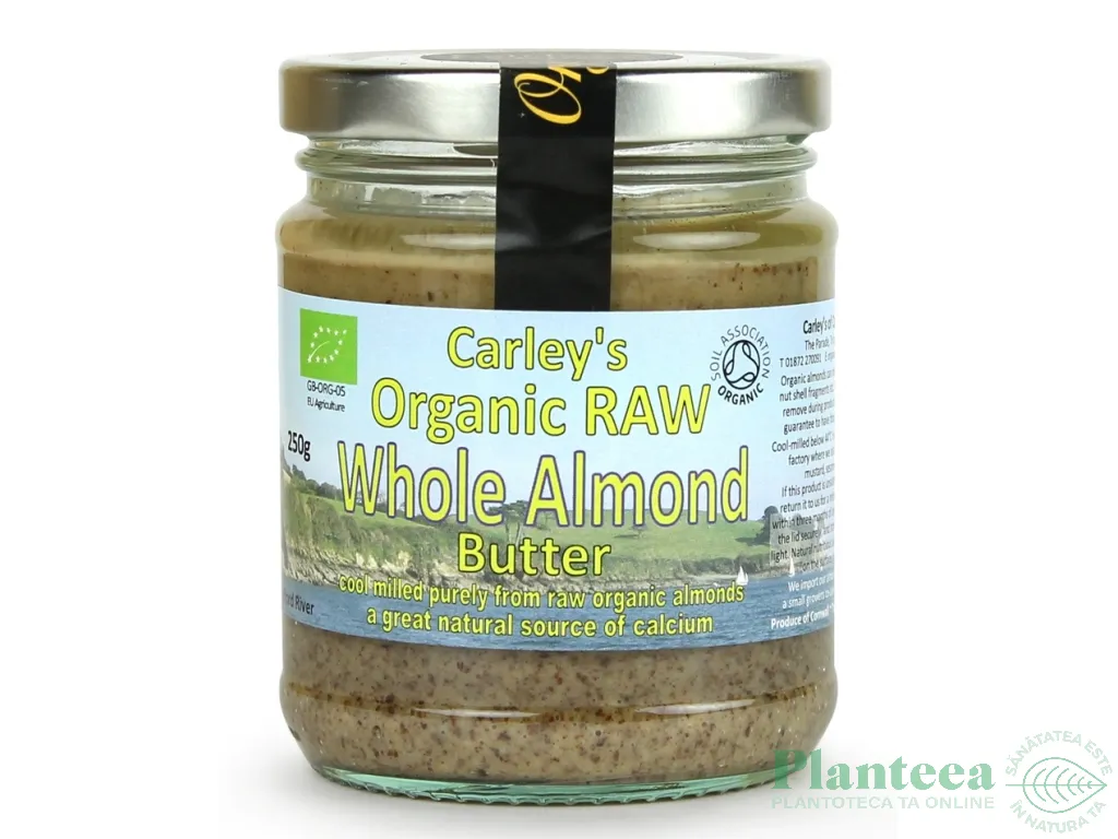 Unt migdale intregi raw 250g - CARLEY`S