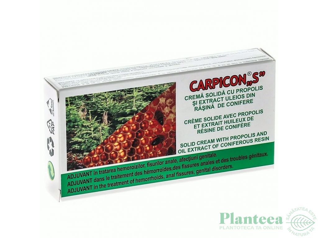 Supozitoare Carpicon S blister 10x1g - ELZIN PLANT