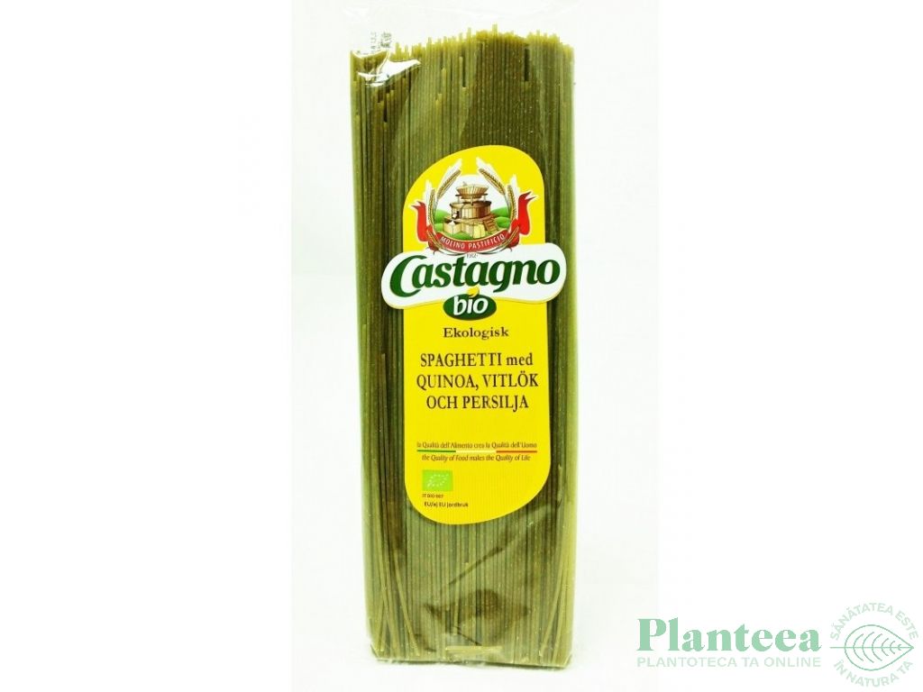 Paste spaghete grau quinoa usturoi patrunjel 500g - CASTAGNO