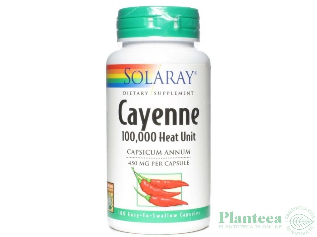 Cayenne 450mg 100cps - SOLARAY