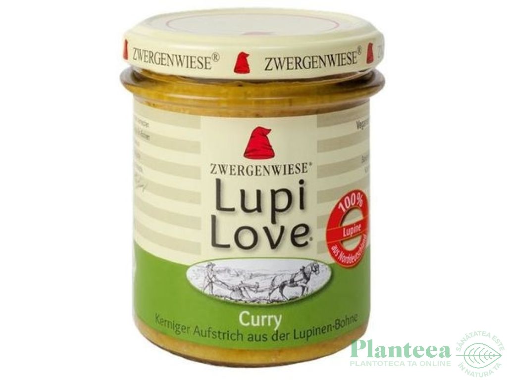 Crema tartinabila lupin curry Lupi Love eco 165g - ZWERGENWIESE