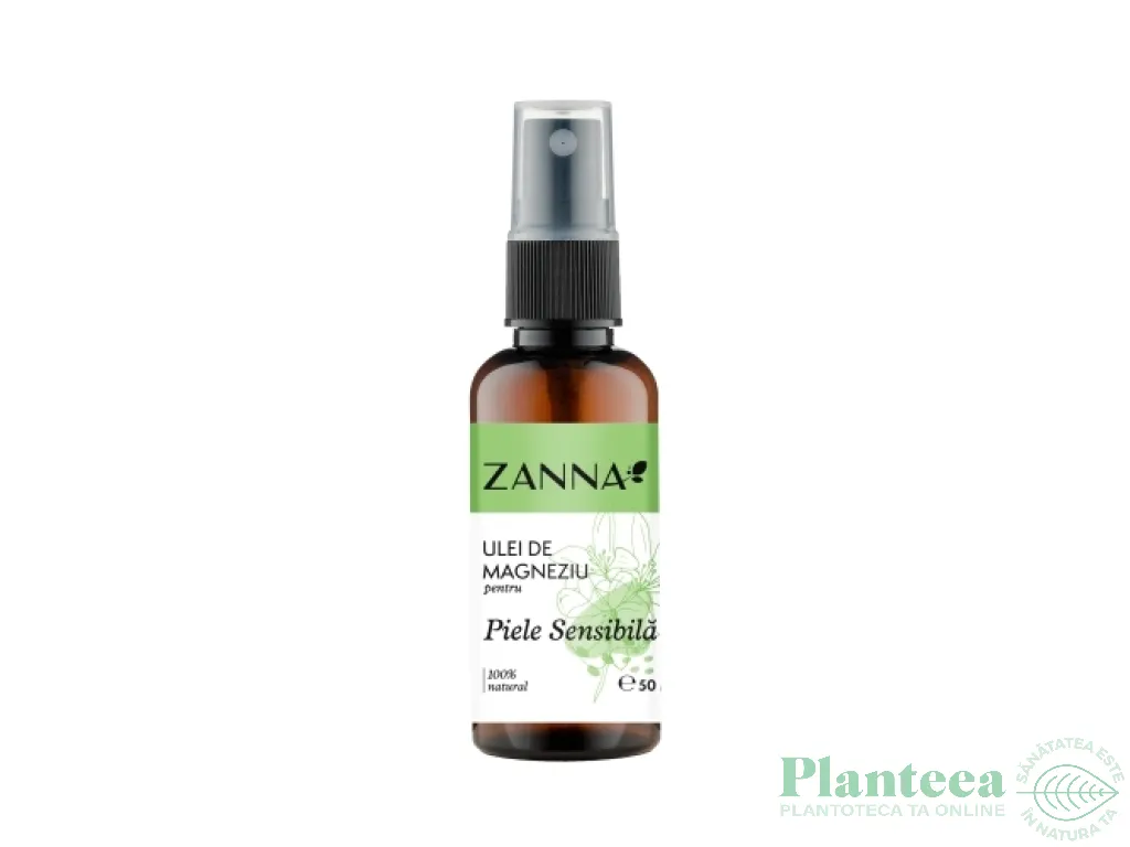 Ulei magneziu pentru piele sensibila spray 50ml - ZANNA