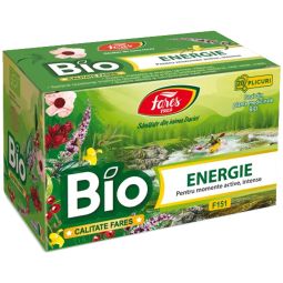 Ceai natural Energie bio anvelopa 20dz - FARES