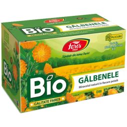 Ceai galbenele bio anvelopa 20dz - FARES