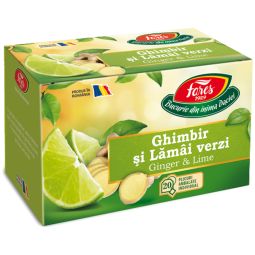Ceai cu ghimbir lamai verzi snur 20dz - FARES