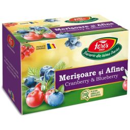 Ceai cu merisoare afine refill snur 20dz - FARES