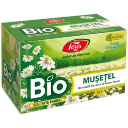 Ceai musetel bio anvelopa 20dz - FARES