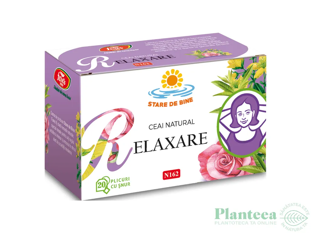 Ceai natural Relaxare 20dz - FARES