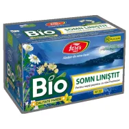 Ceai natural Somn linistit bio anvelopa 20dz - FARES