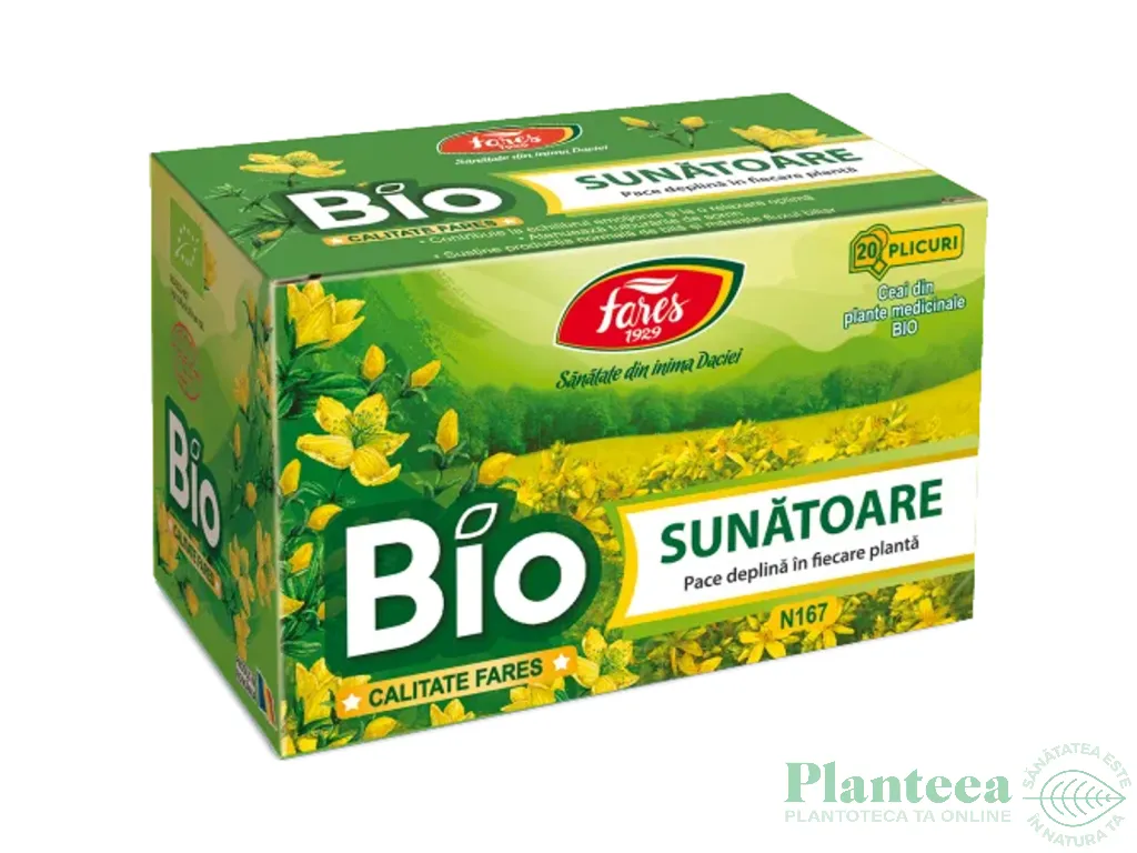 Ceai sunatoare bio anvelopa 20dz - FARES